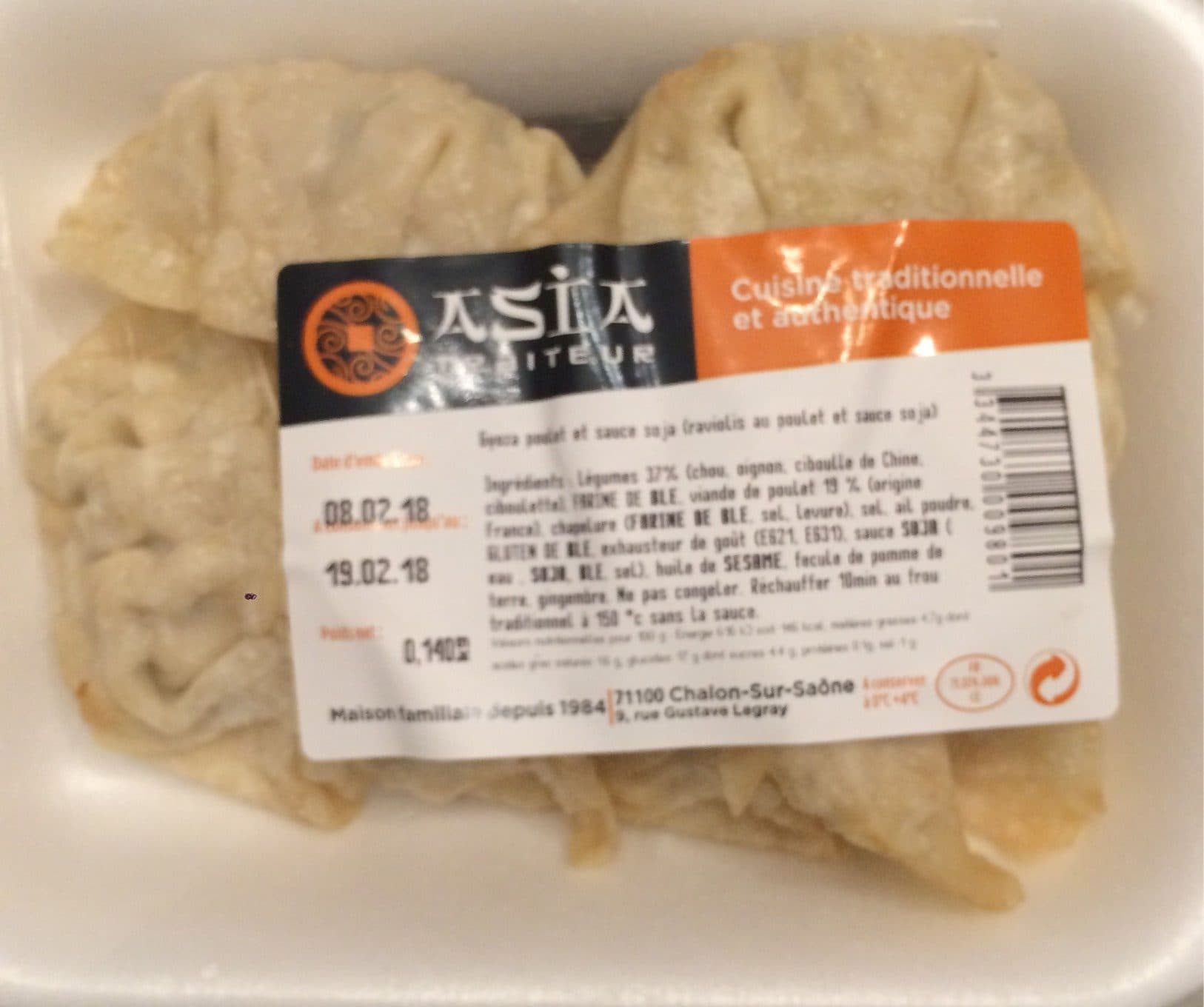 Asia Traiteur Gyoza poulet packshot