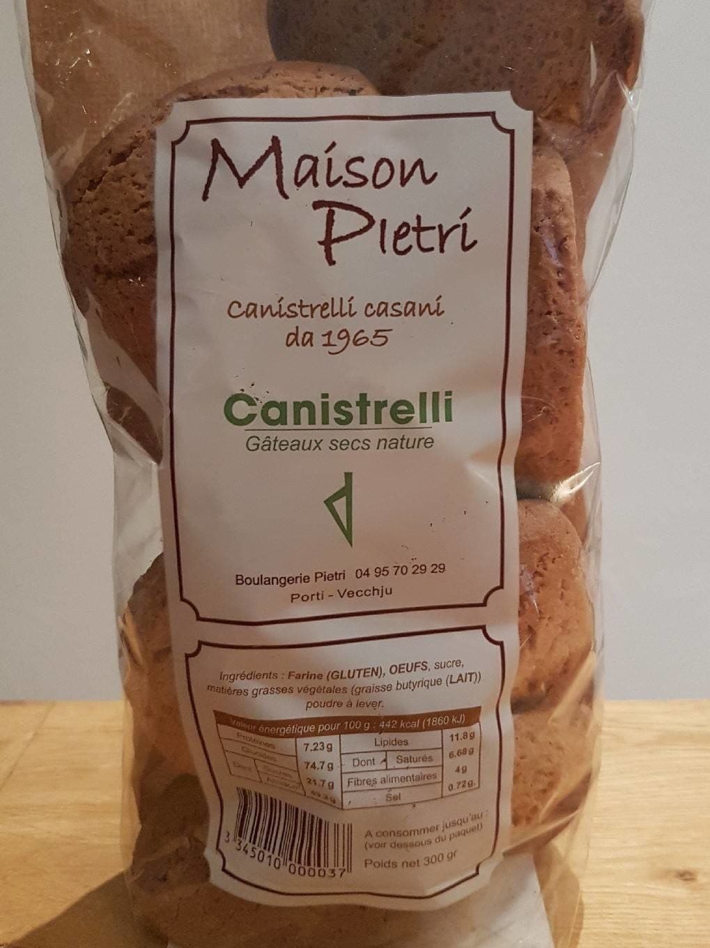 Boulangerie PIETRI Canistrelli maison Pietri packshot