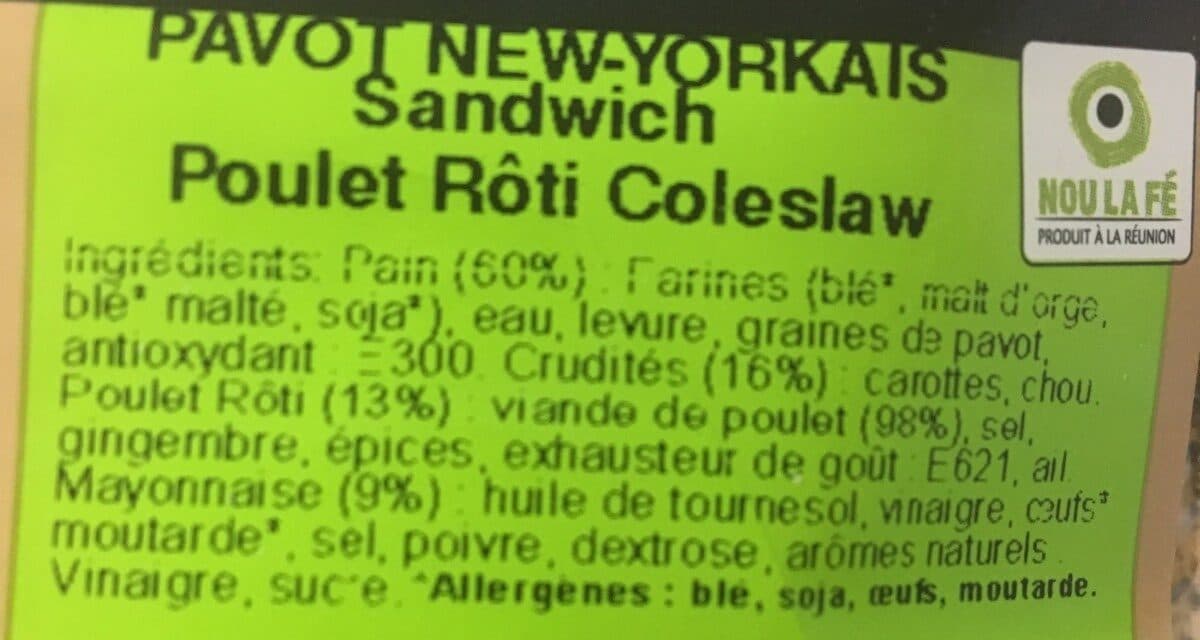 Open Food Facts Poulet roti coleslaw packshot