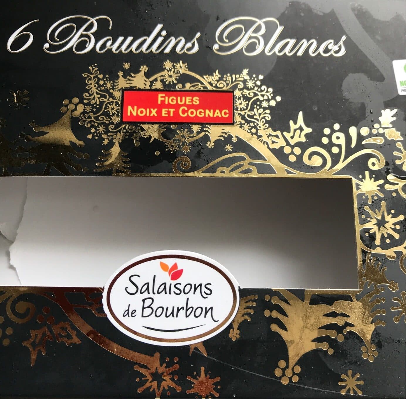 Salaisons De Bourbon 6 boudins blancs figues noix et cognac packshot