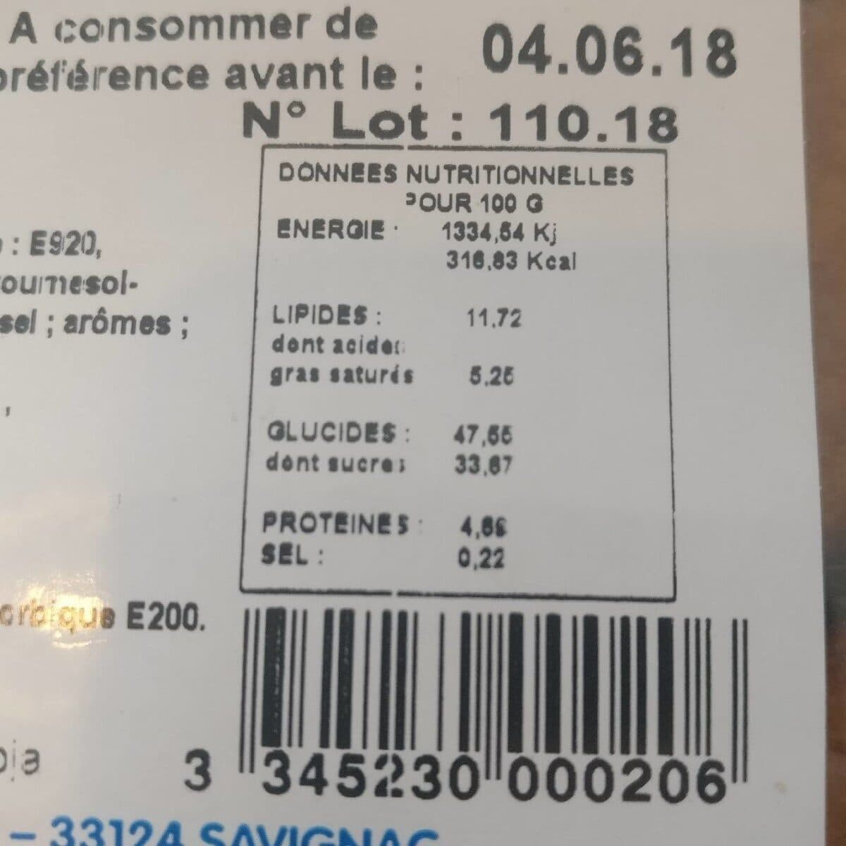 Open Food Facts Gateau basque pruneaux packshot