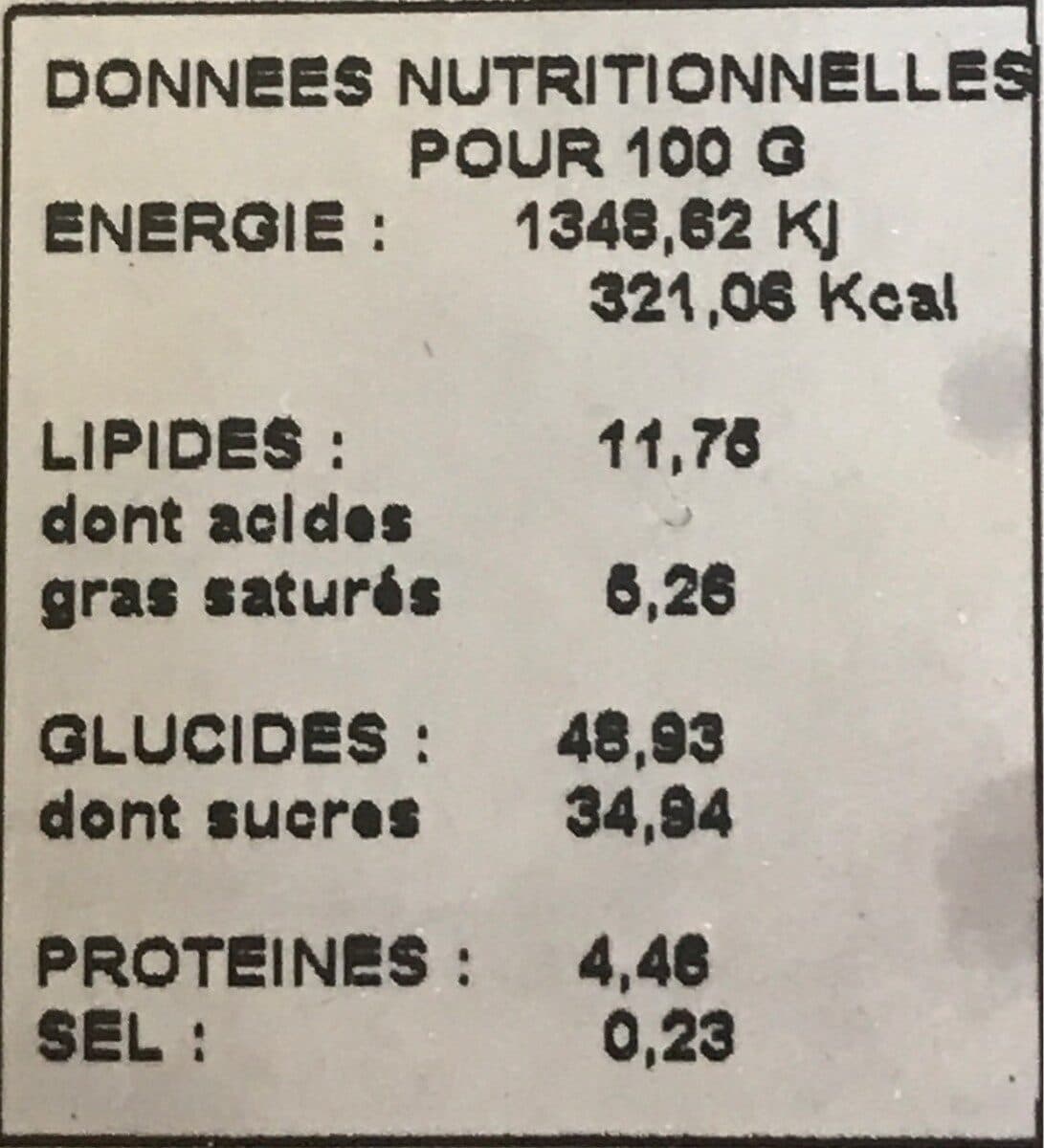Open Food Facts 1/2 gâteau basque cerise packshot
