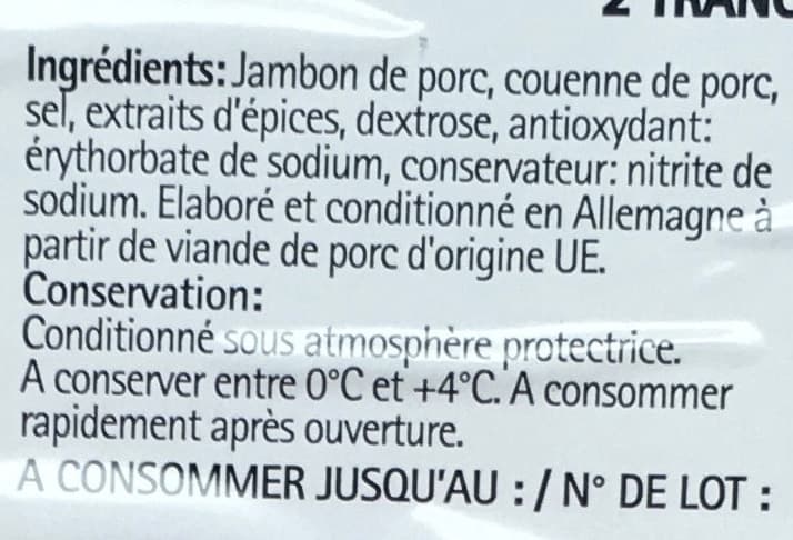 Charcupac Jambon cuit supérieur avec couenne packshot