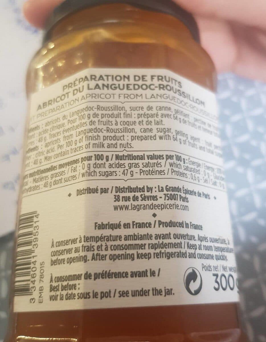 La Grande Epicerie Paris Préparation De Fruits Abricot Du Languedoc-roussillon packshot