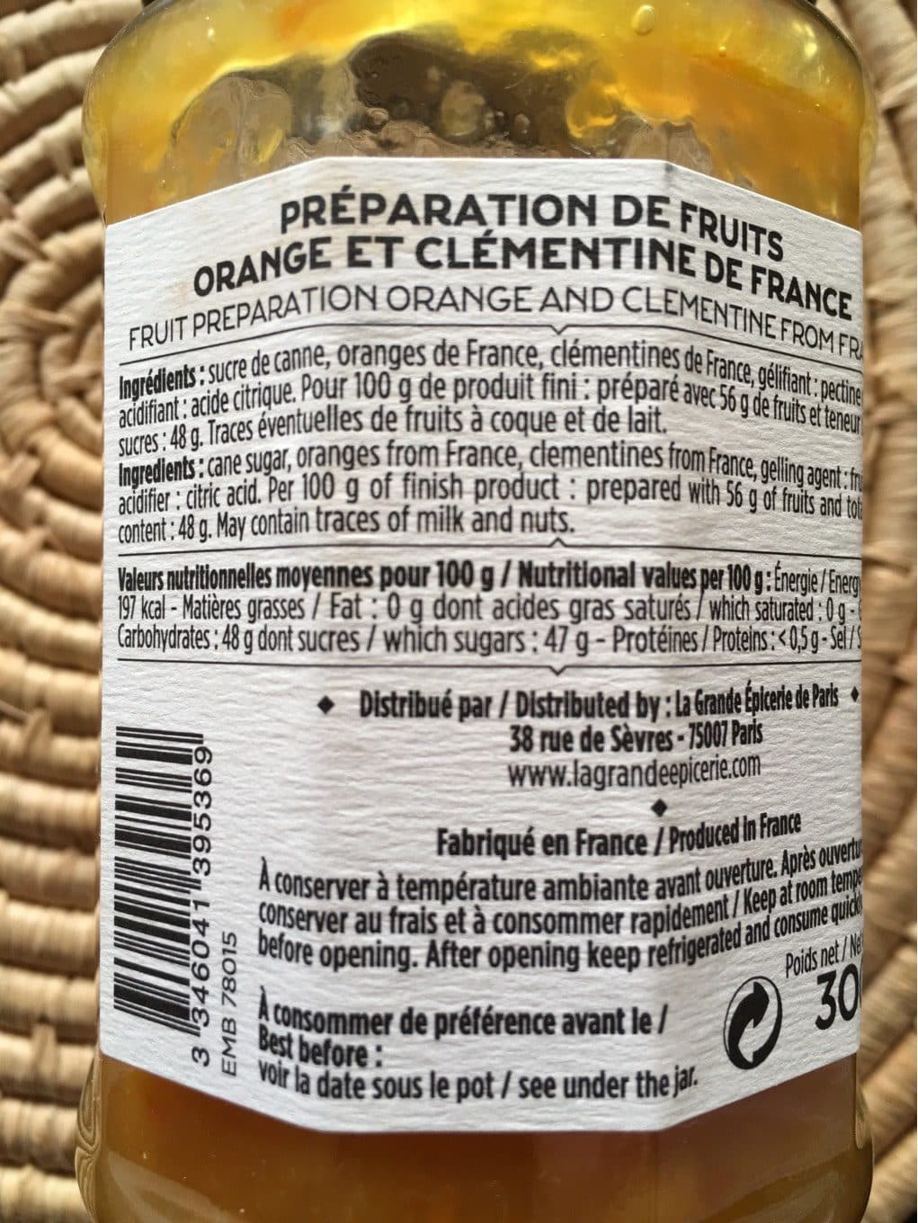 La Grande Epicerie De Paris Préparation De Fruits Orange Et Clémentine De France packshot