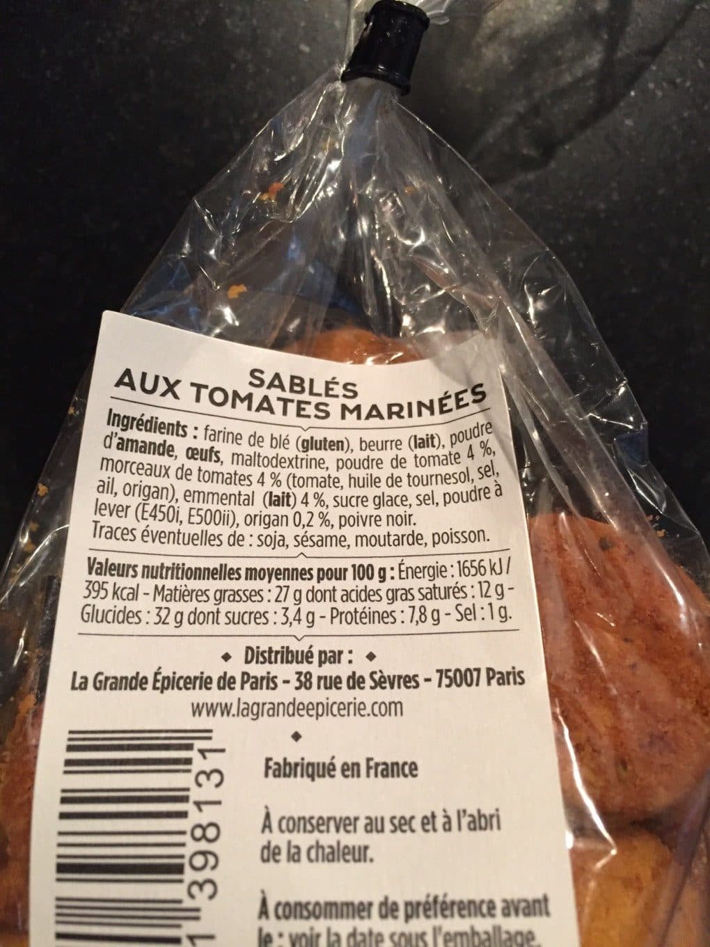 La Grande Epicerie De Paris Sablés Aux Tomates Marinées packshot
