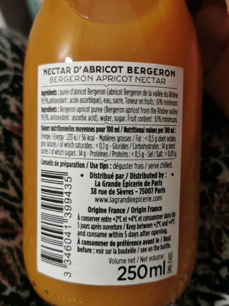 La Grande Epicerie de Paris Le nectar d'abricot Bergeron packshot