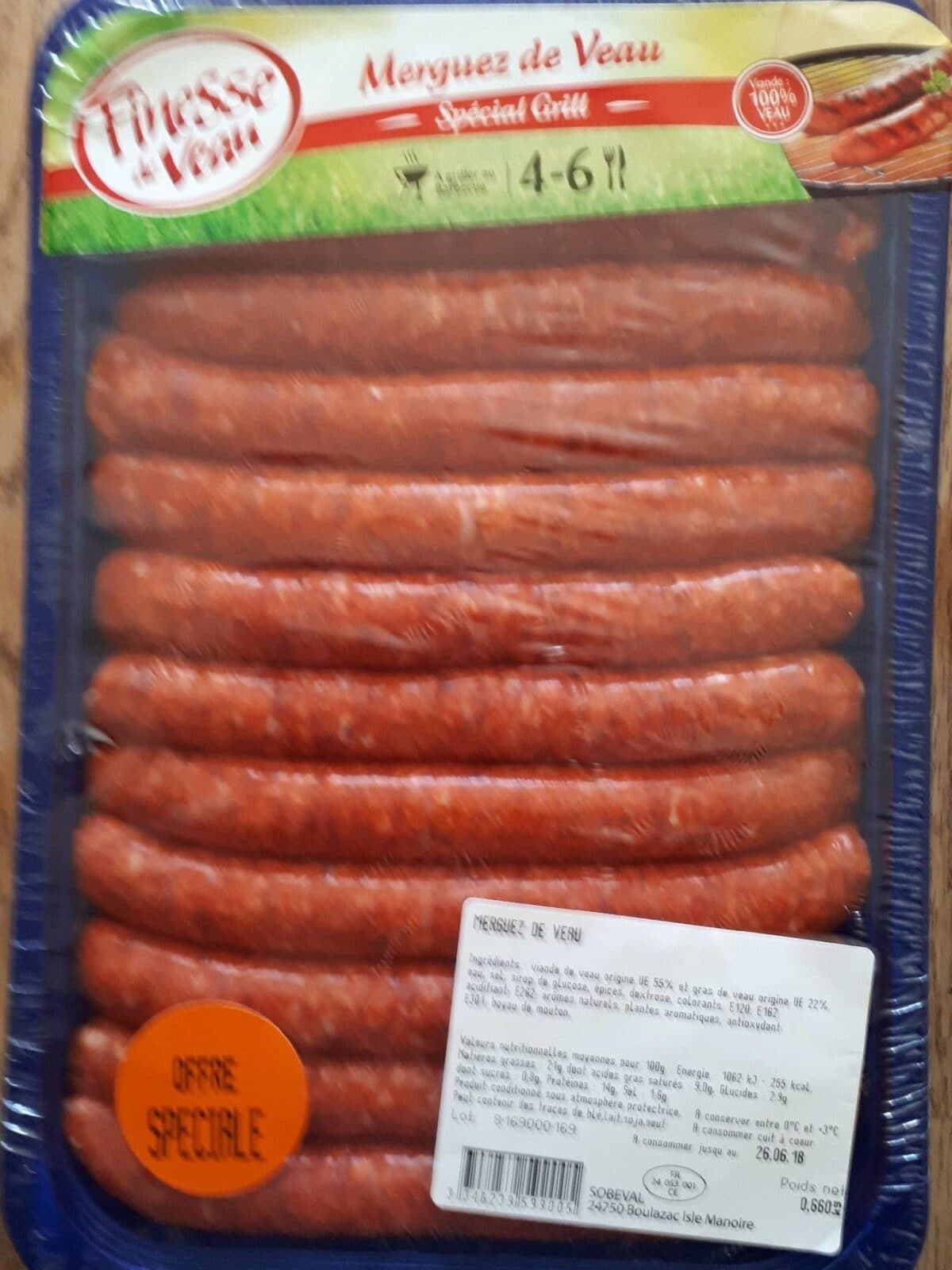 Open Food Facts Merguez de veau packshot