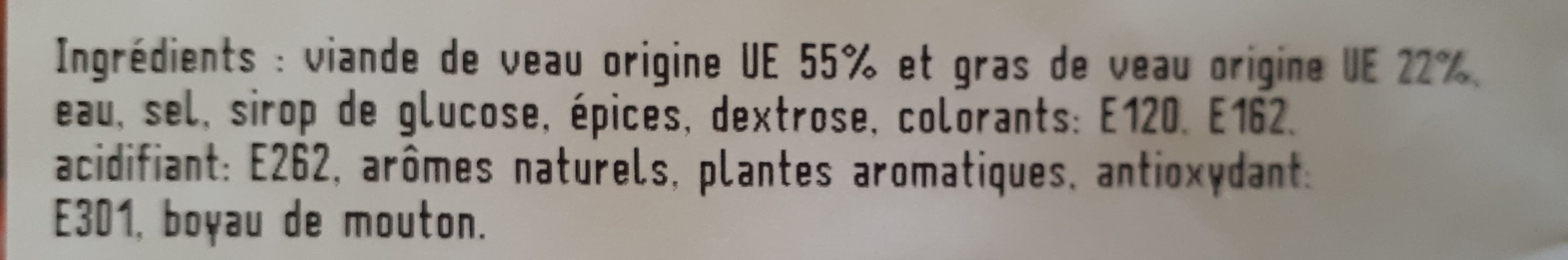 Open Food Facts Merguez de veau packshot