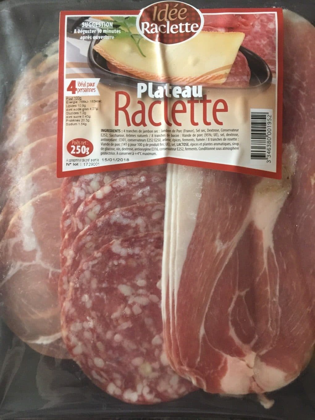 Idee Raclette Plateau Raclette packshot
