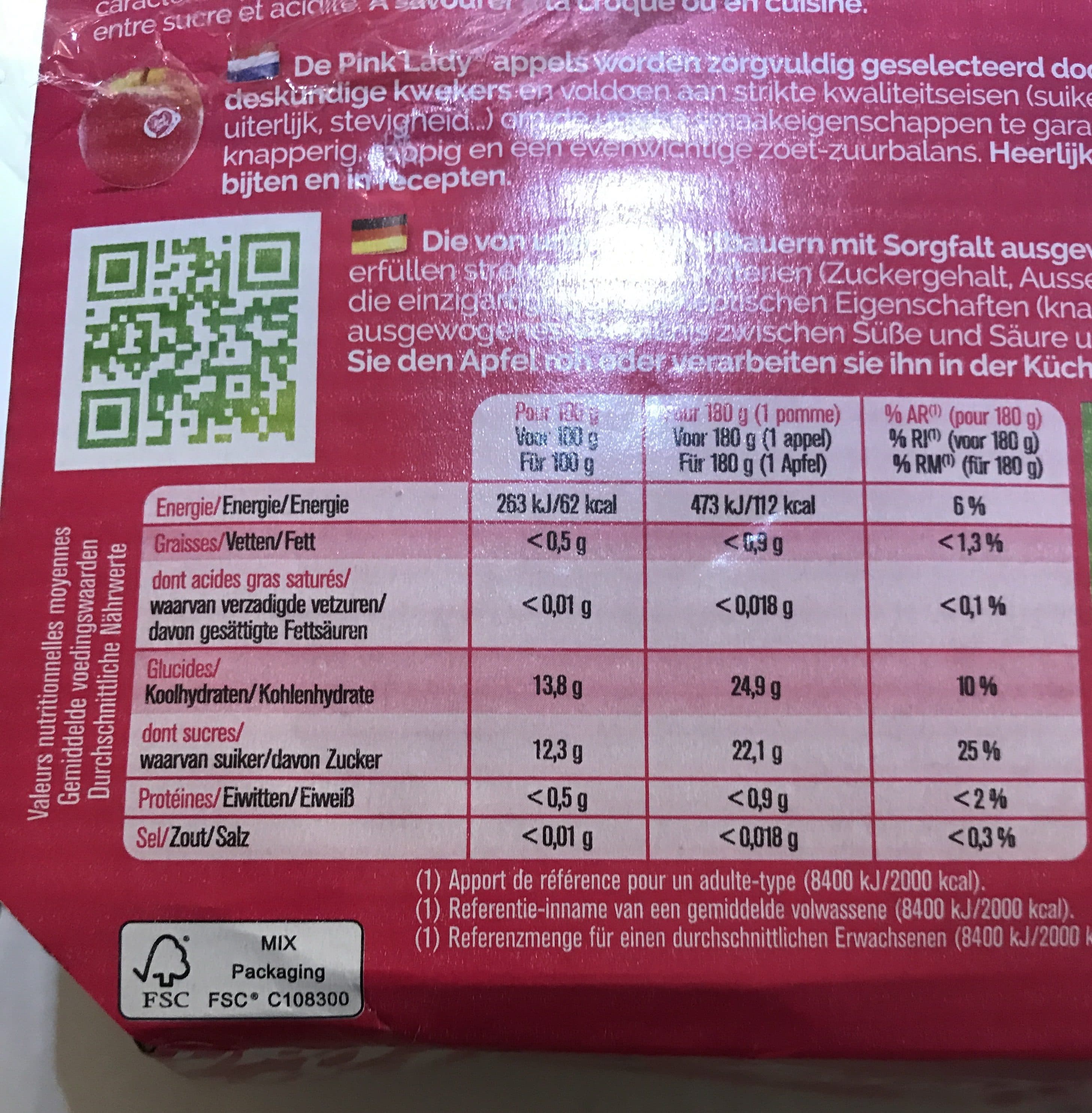 Pink Lady Pommes packshot