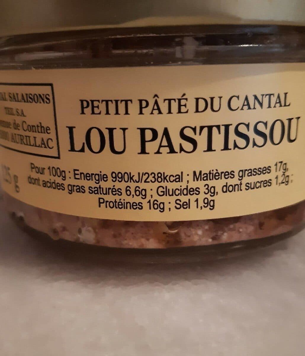 Cantal Salaisons Petit pâté du Cantal - Lou PASTISSOU packshot