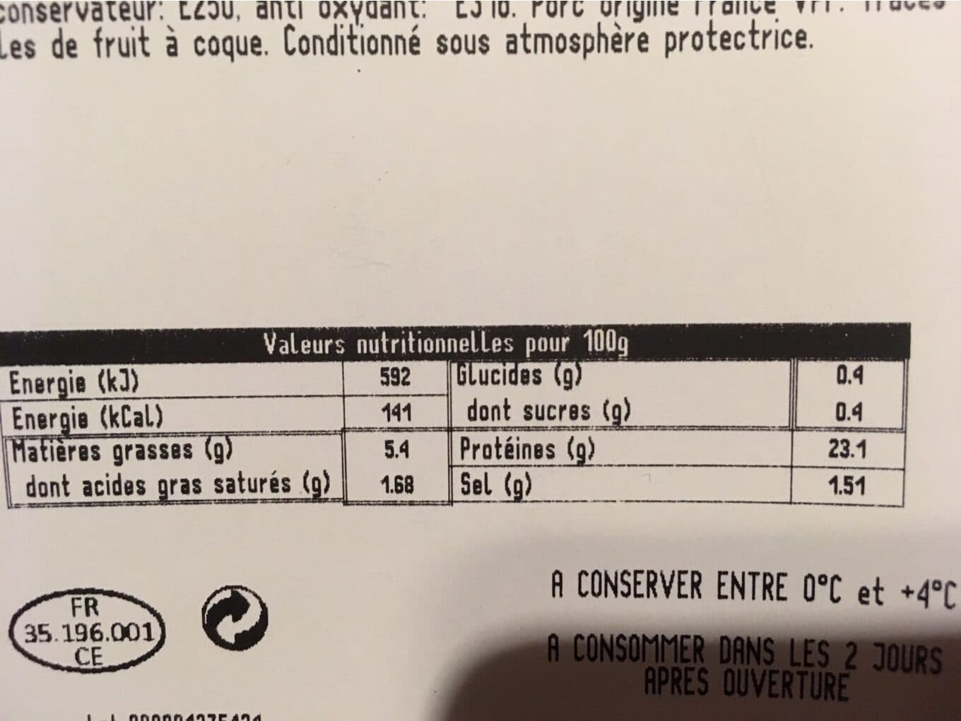 Le Porc Francais Jambon cuit packshot