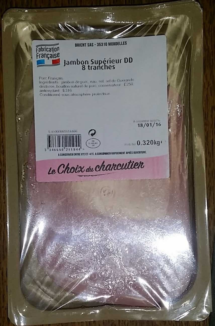 Le Choix du Charcutier Jambon supérieur DD packshot
