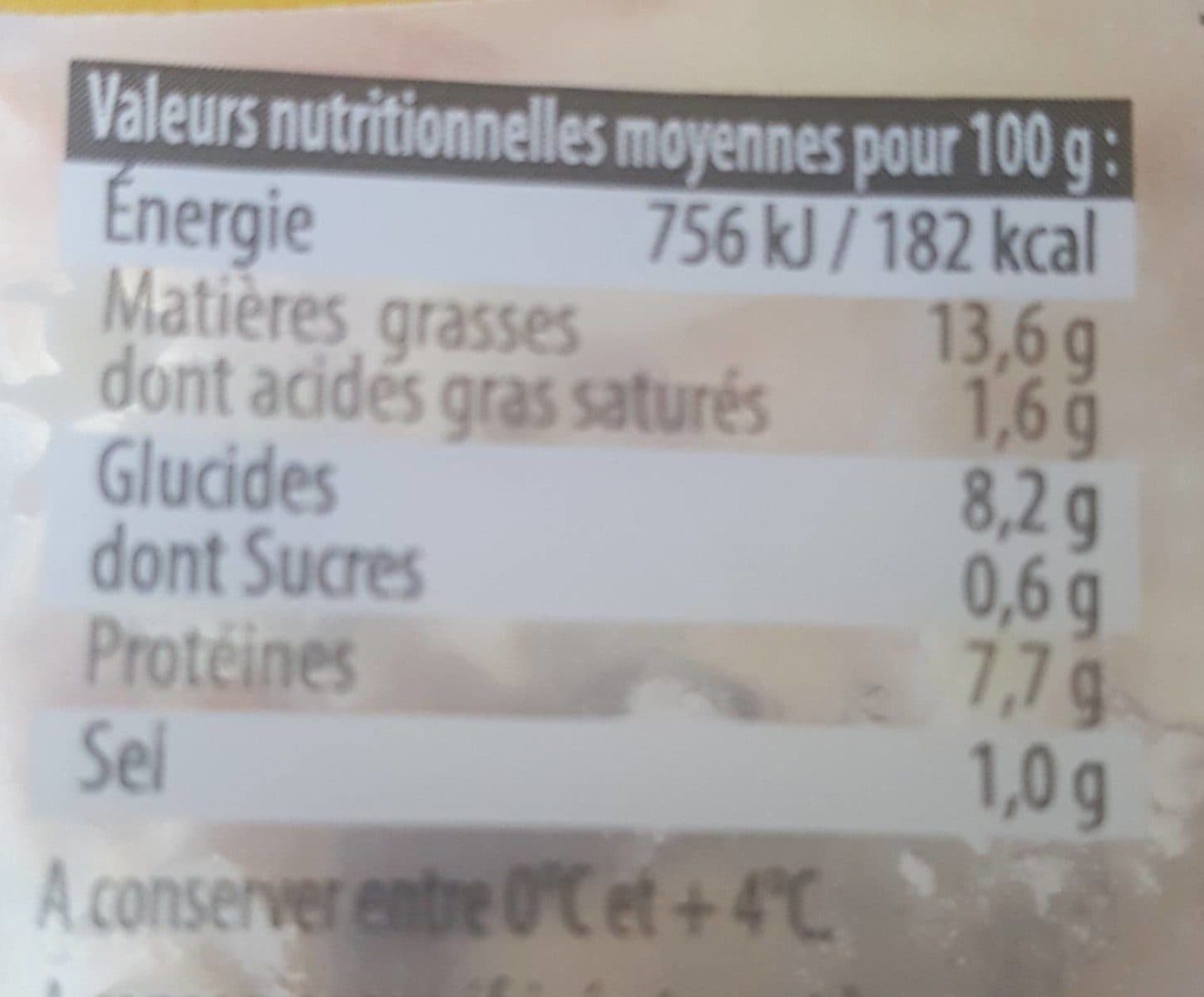 Open Food Facts Piémontaise tradition au jambon supérieur packshot