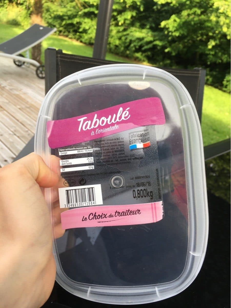 Open Food Facts Taboulé à l'oriental packshot