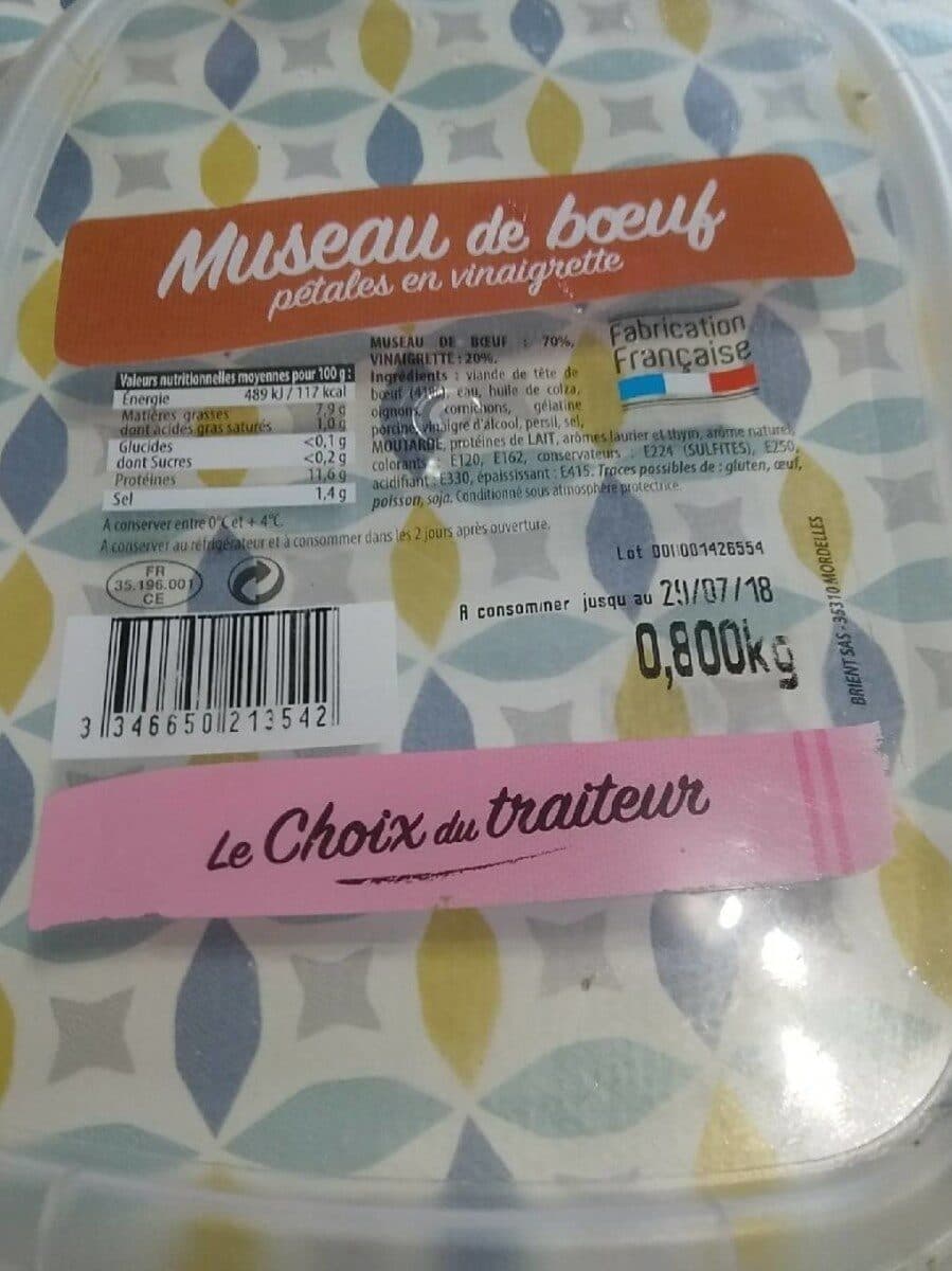 Open Food Facts Museau de bœuf packshot