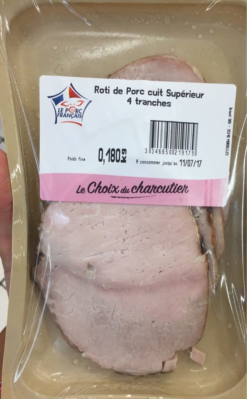 Le Porc Francais Roti de porc cuit superieur packshot