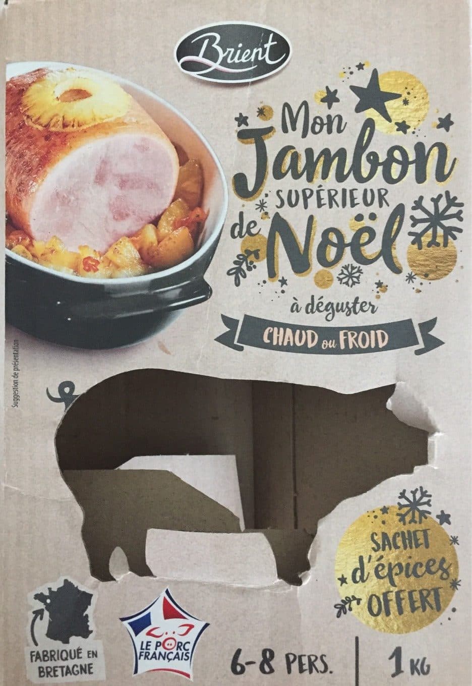 Brient Jambon de Noel packshot