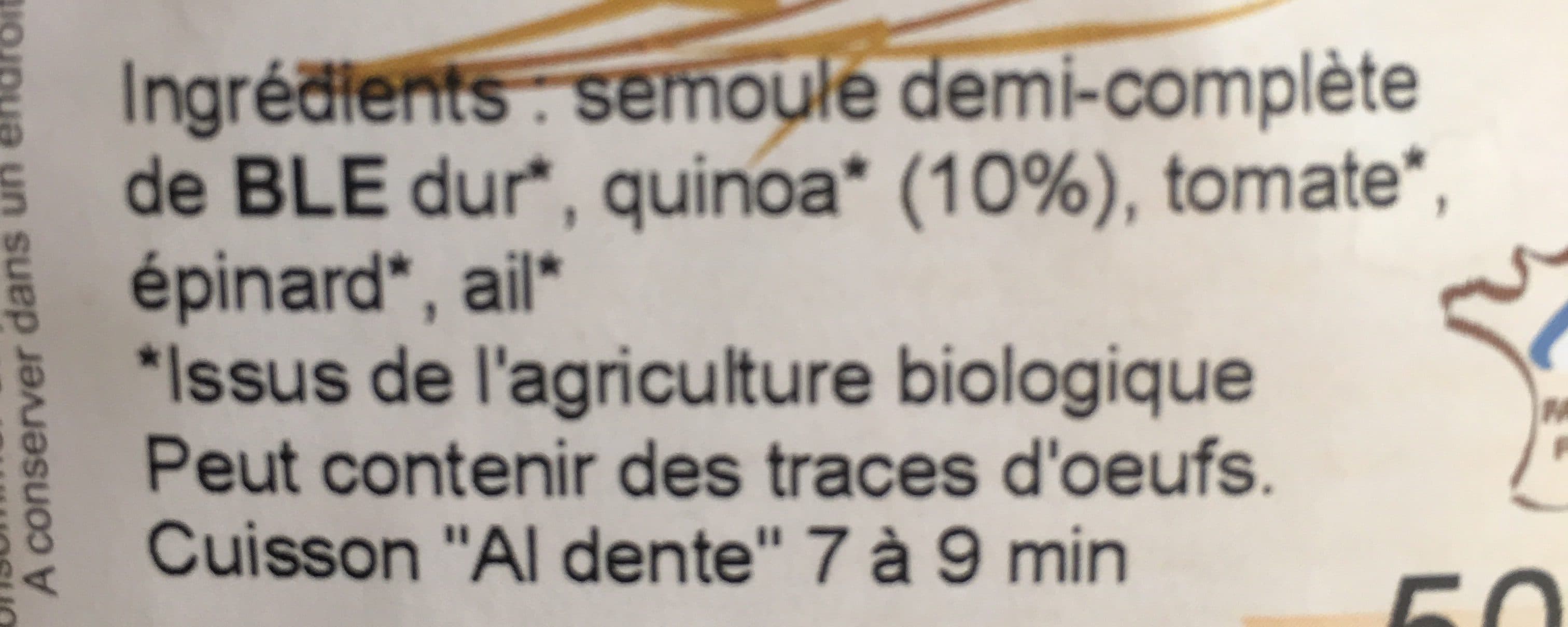 L epicier gourmand Spirale Au Quinoa 3 Saveurs packshot