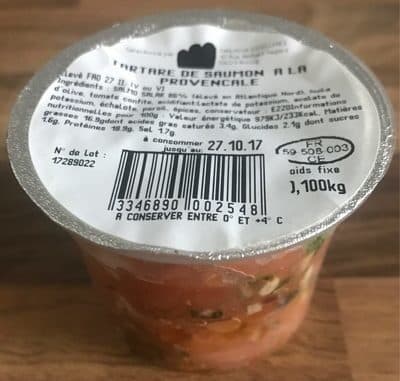 Thalassa Excellence Tartare de saumon a la provencale packshot