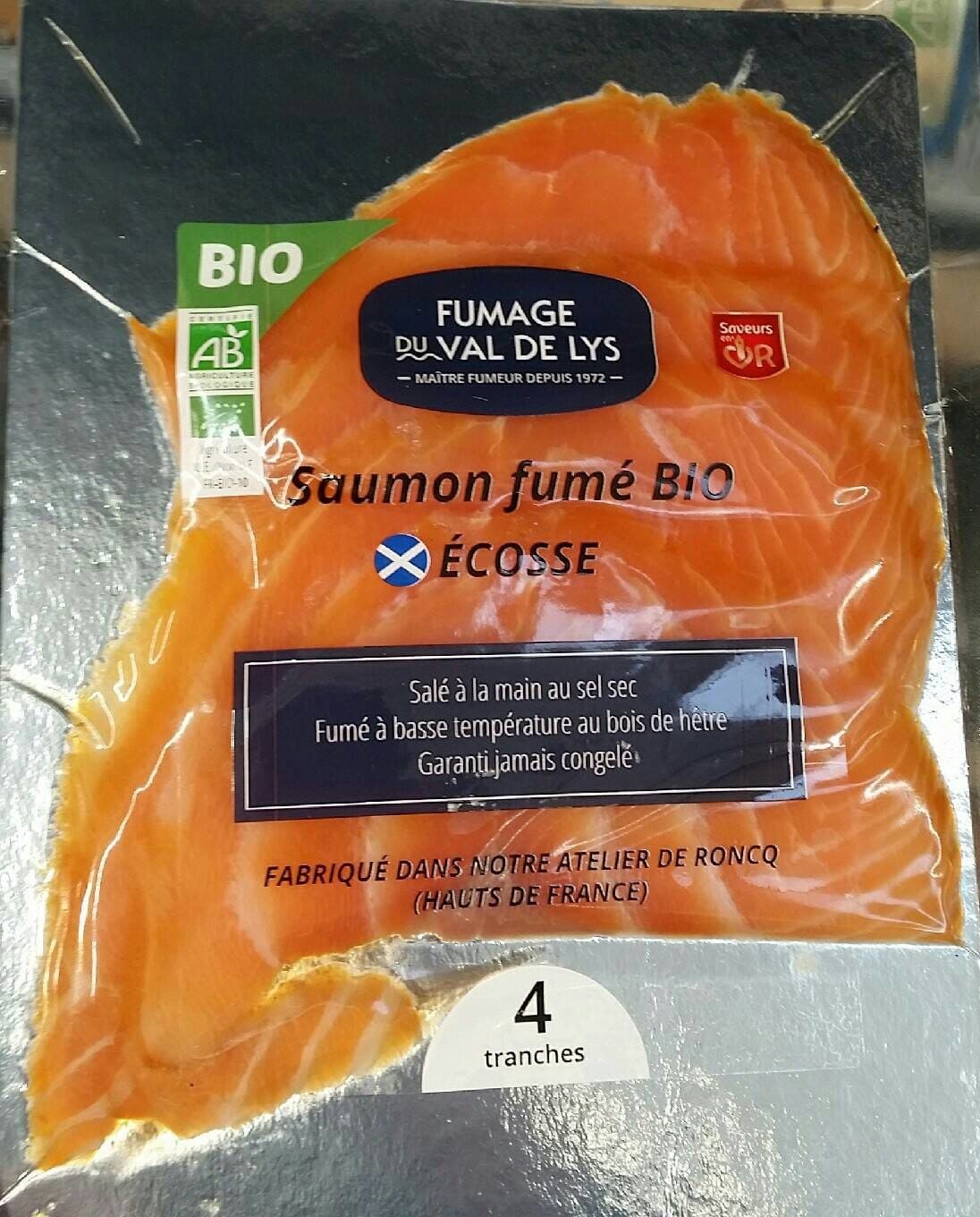 Fumage val de lys Saumon Fumé packshot
