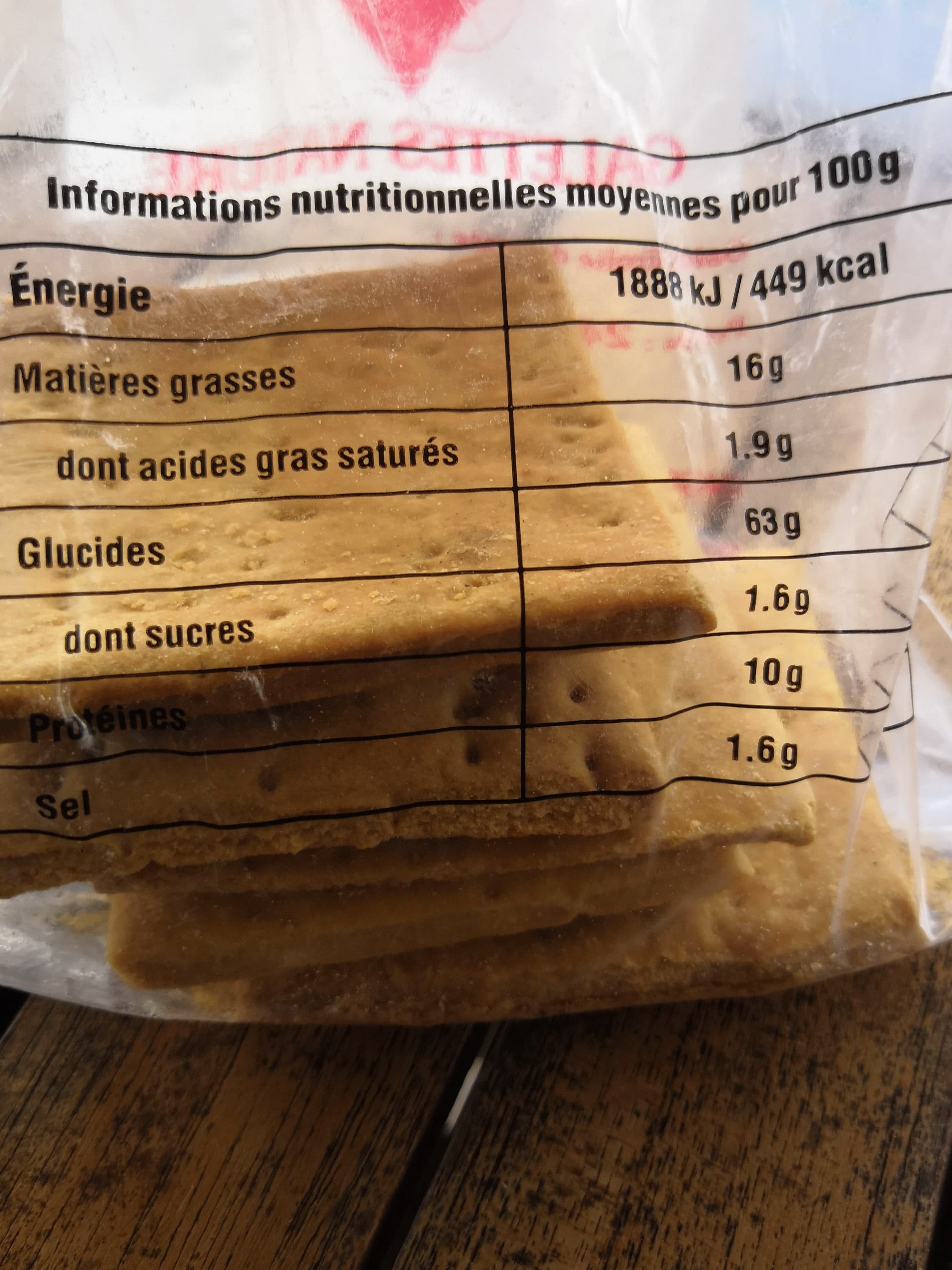 Open Food Facts Galettes nature packshot