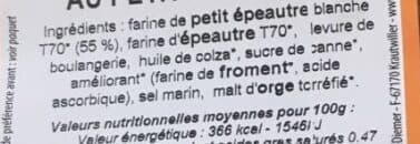Moulin des moines Biscoty au petit épeautre packshot