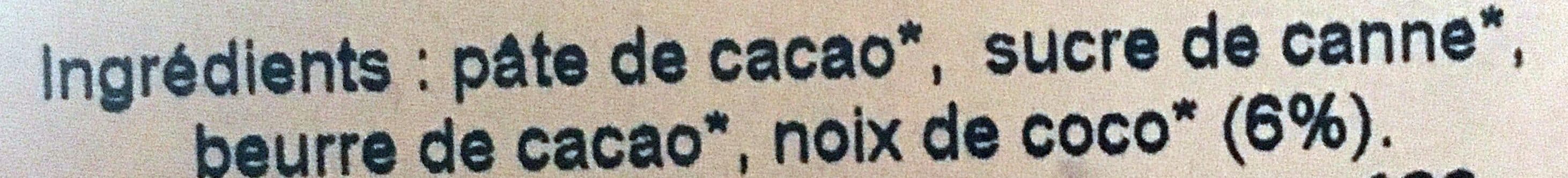 Moulin des Moines Chocolat Noir Noix De Coco packshot