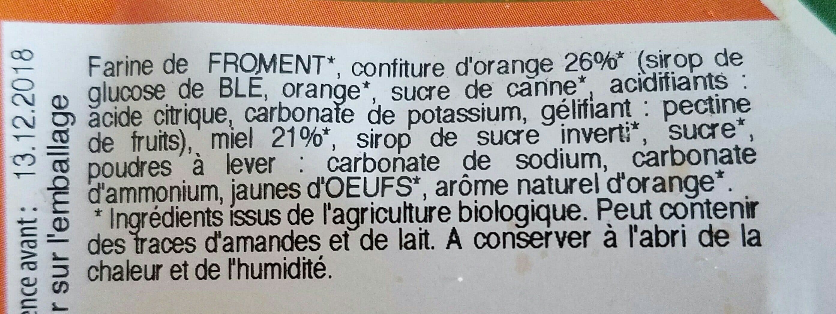 Moulins des Moines 6 nonnettes aux miel fourrées ORANGE packshot