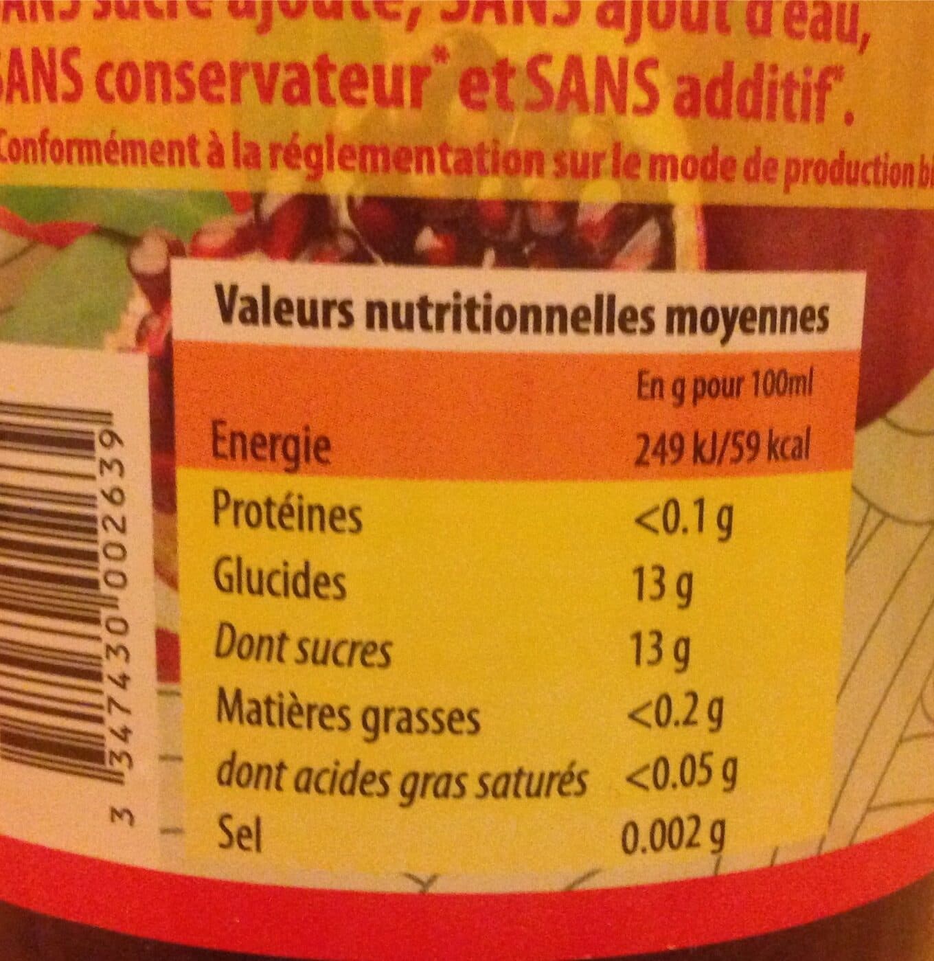 Moulin des moines Jus de grenade bio packshot