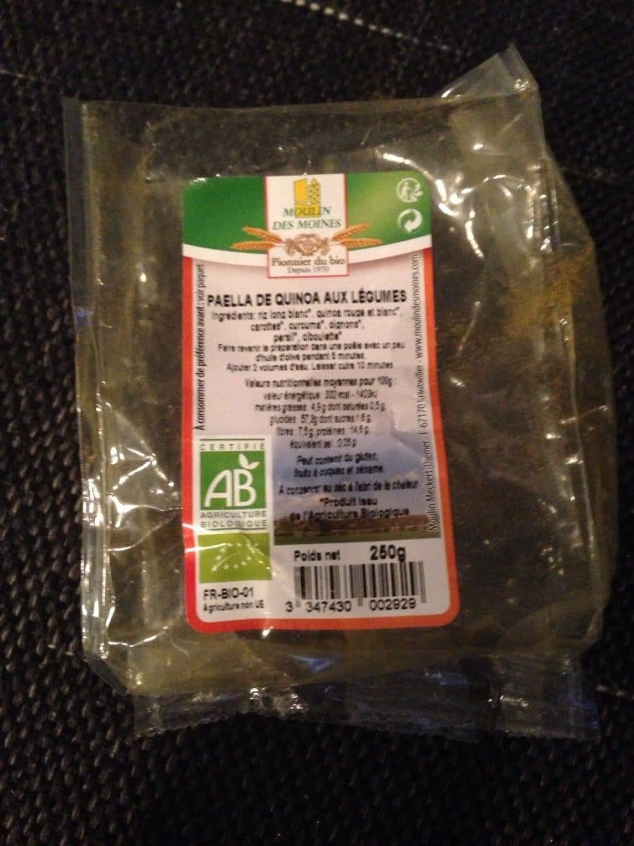 Moulin des moines Paella quinoa aux legumes packshot
