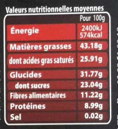 Moulin des moines Chocolat noir aux baies de Goji packshot