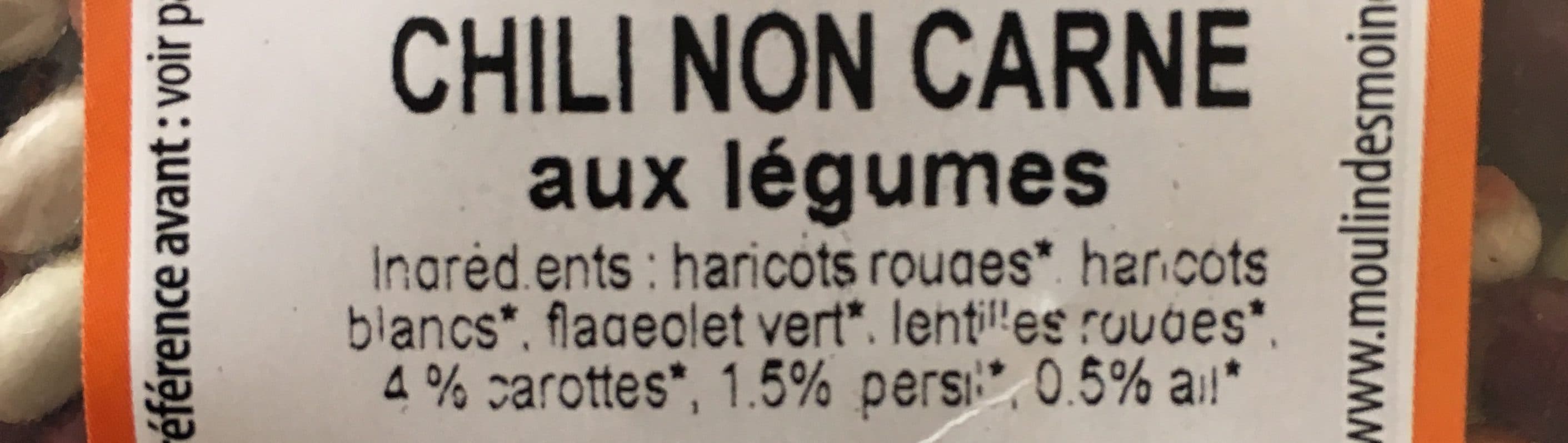Moulin Des Moines Chili non carne packshot
