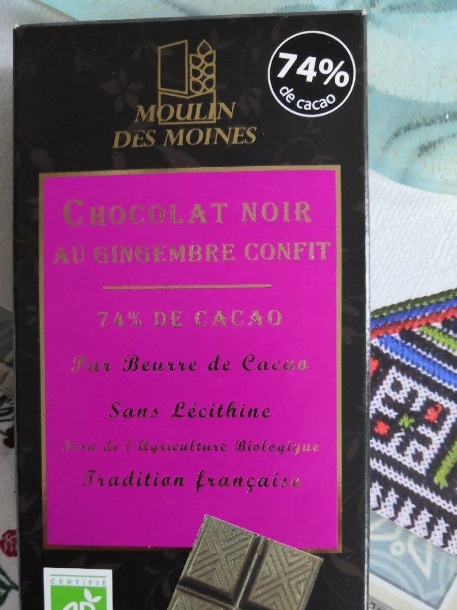 Moulin des Moines Chocolat Noir Et Gingembre packshot