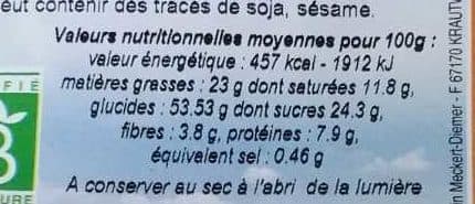 Moulin des moines Vitalines amandes citron au son d'avoine packshot