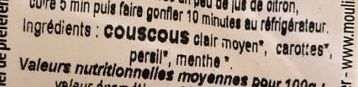 Moulin des moines Taboulé packshot