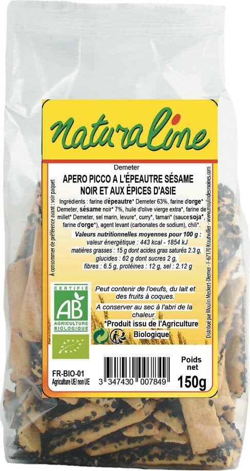 Moulin des moines Apéro à l'épeautre et au sésame packshot