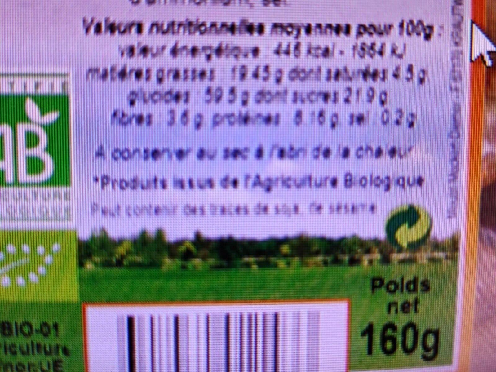 Moulin des moines Biscuits Epeautre Noisettes Et Fruits packshot