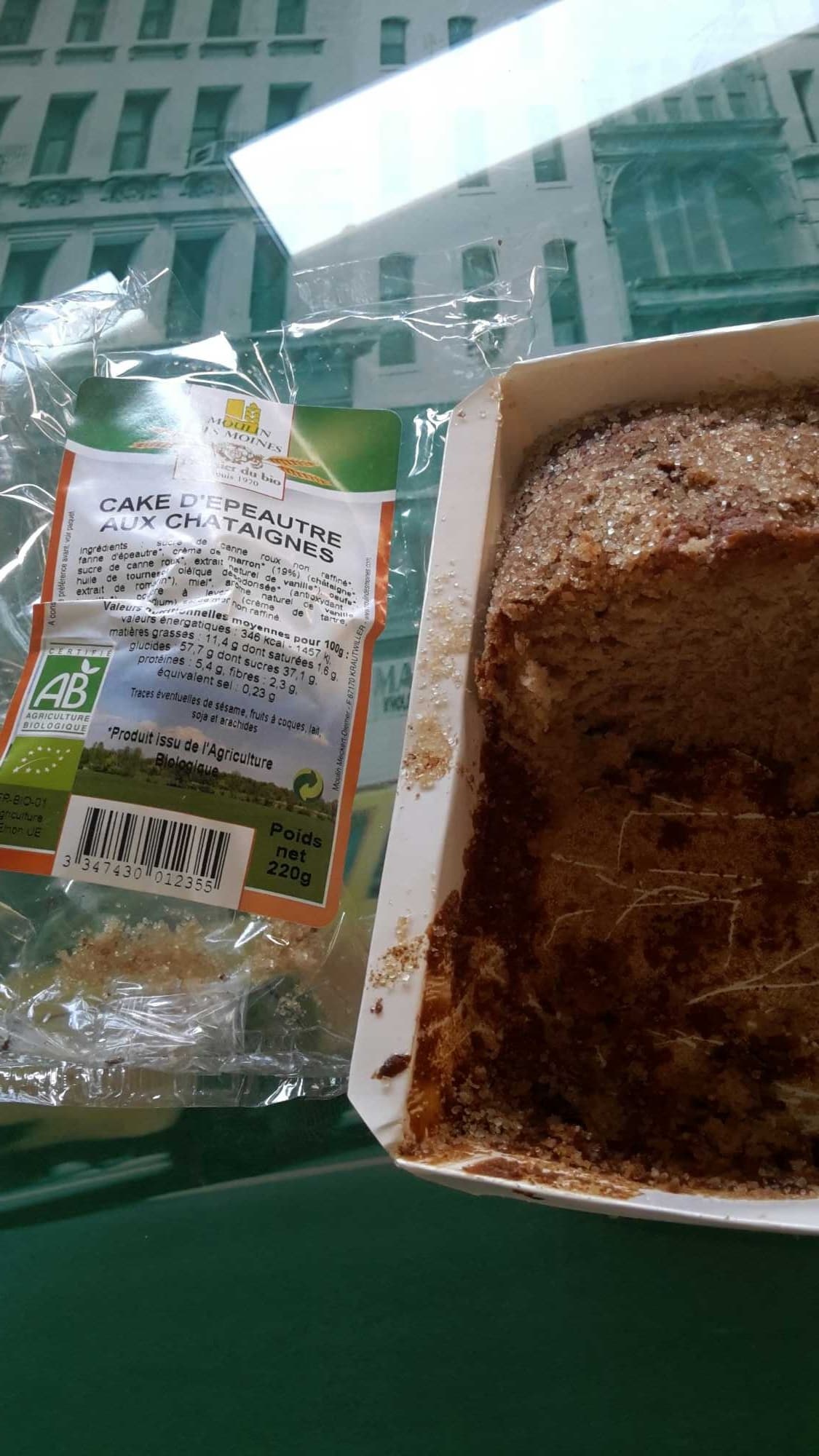 Moulin des moines Cake d épeautre aux châtaignes packshot