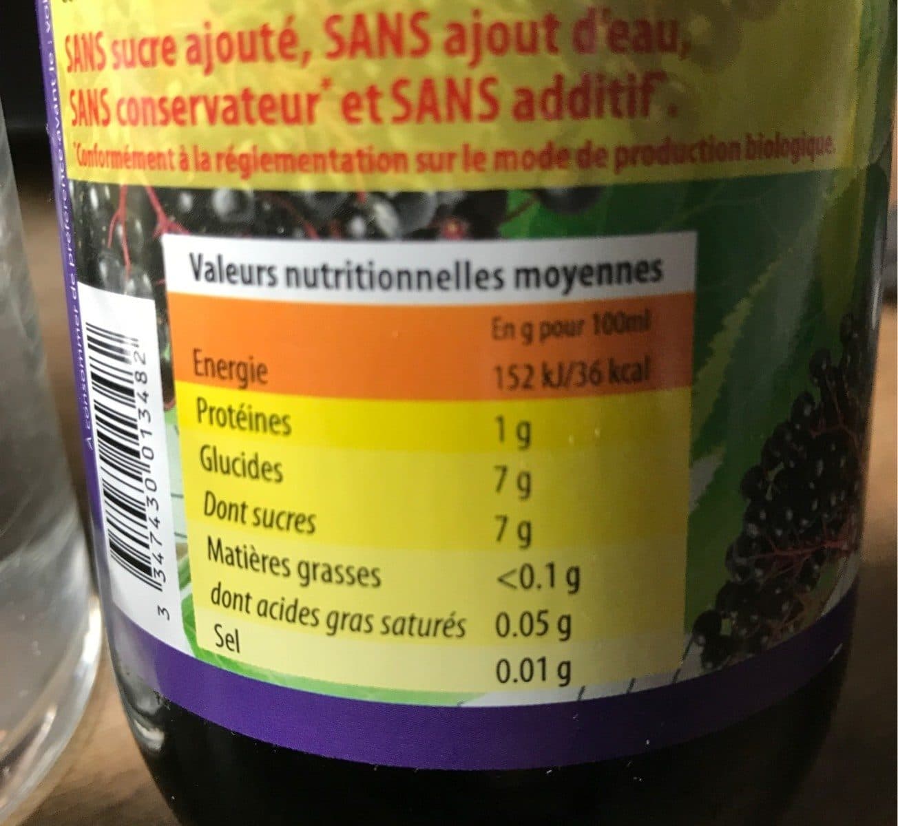 Moulin des moines Jus de sureau packshot