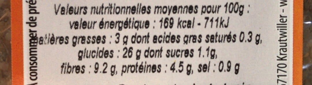 Moulin des moines Pain Complet au Chia pré-tranché packshot