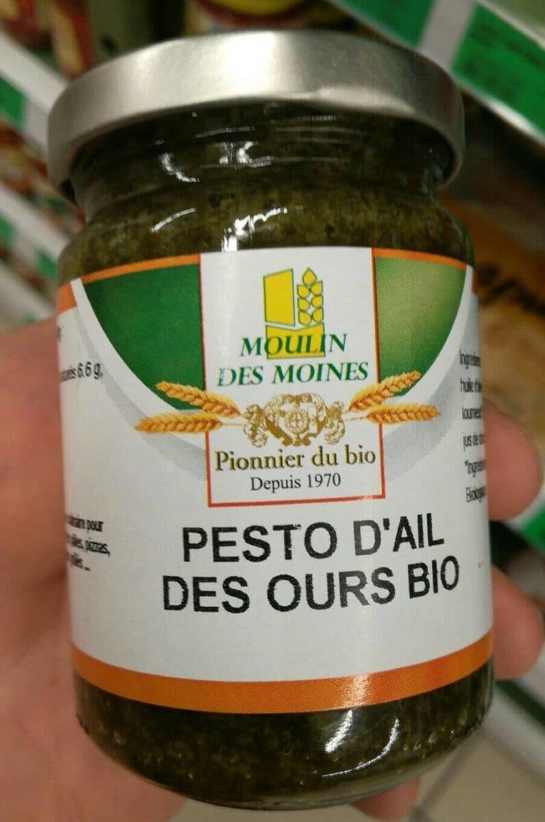 Moulin des moines Pesto d'ail des ours bio packshot