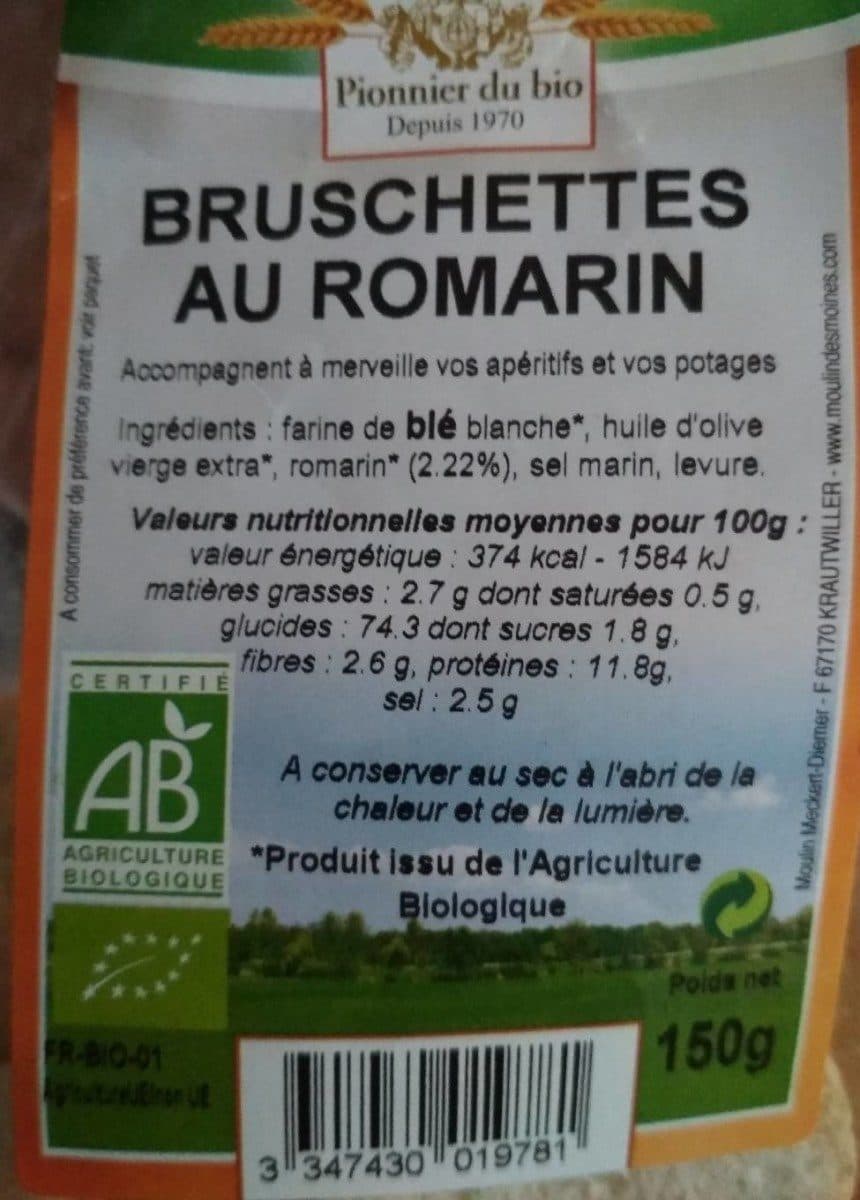 Moulin des moines Bruschettes au romarin packshot