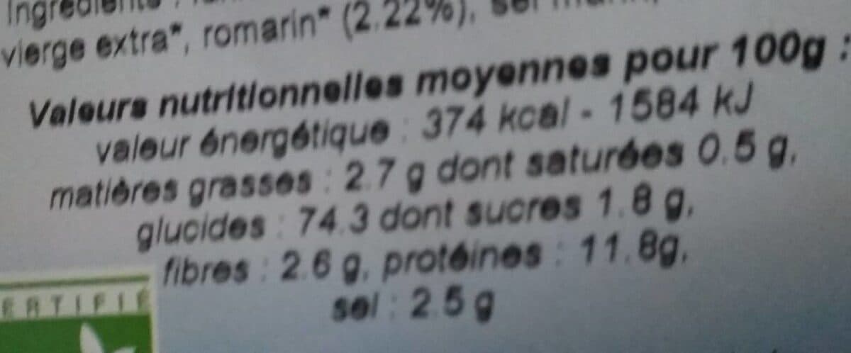 Moulin des moines Bruschettes au romarin packshot