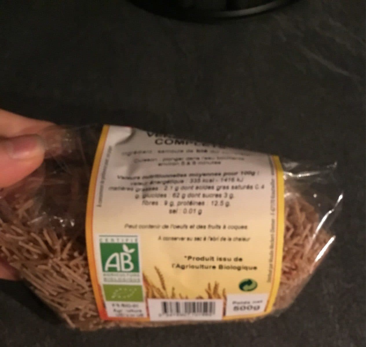 Moulin des moines Vermicelles complets packshot