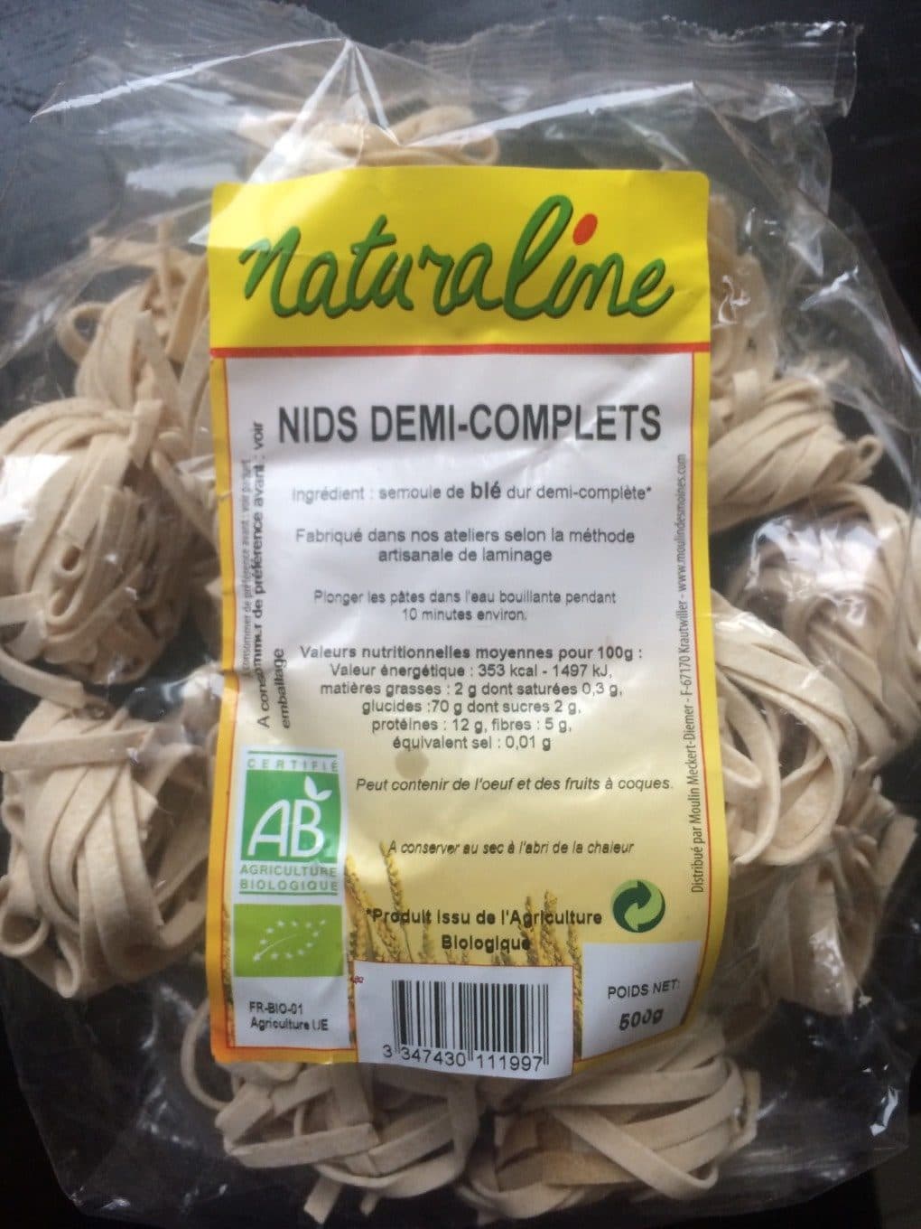Naturaline Nids demi-complets packshot