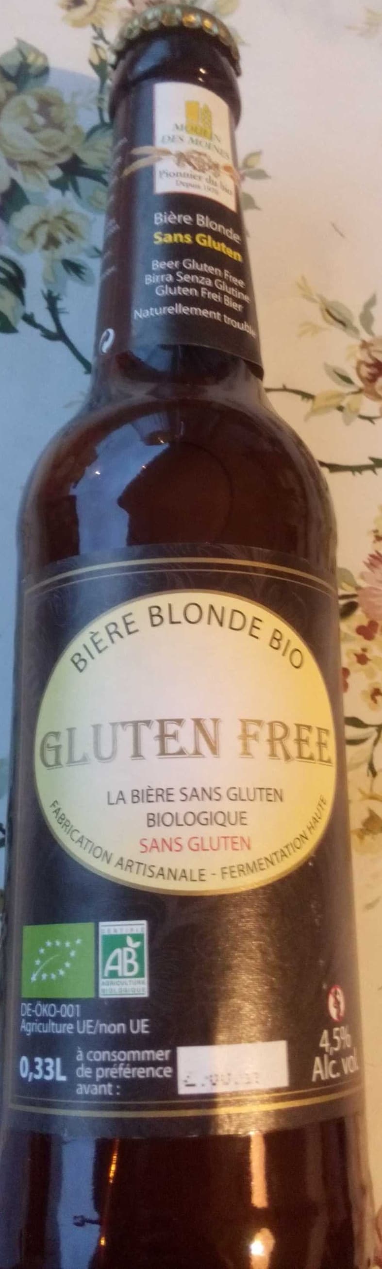 moulin des moines bière blonde bio packshot