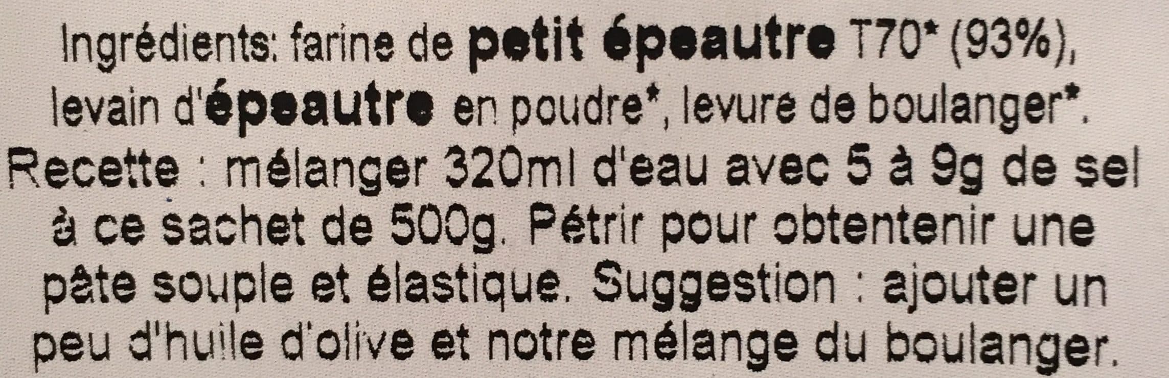 Moulin Des Moines Mix Farine à pain petit epeautre campagne packshot