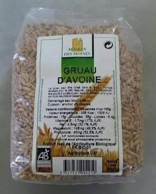 Moulin des moines Gruau d'avoine packshot